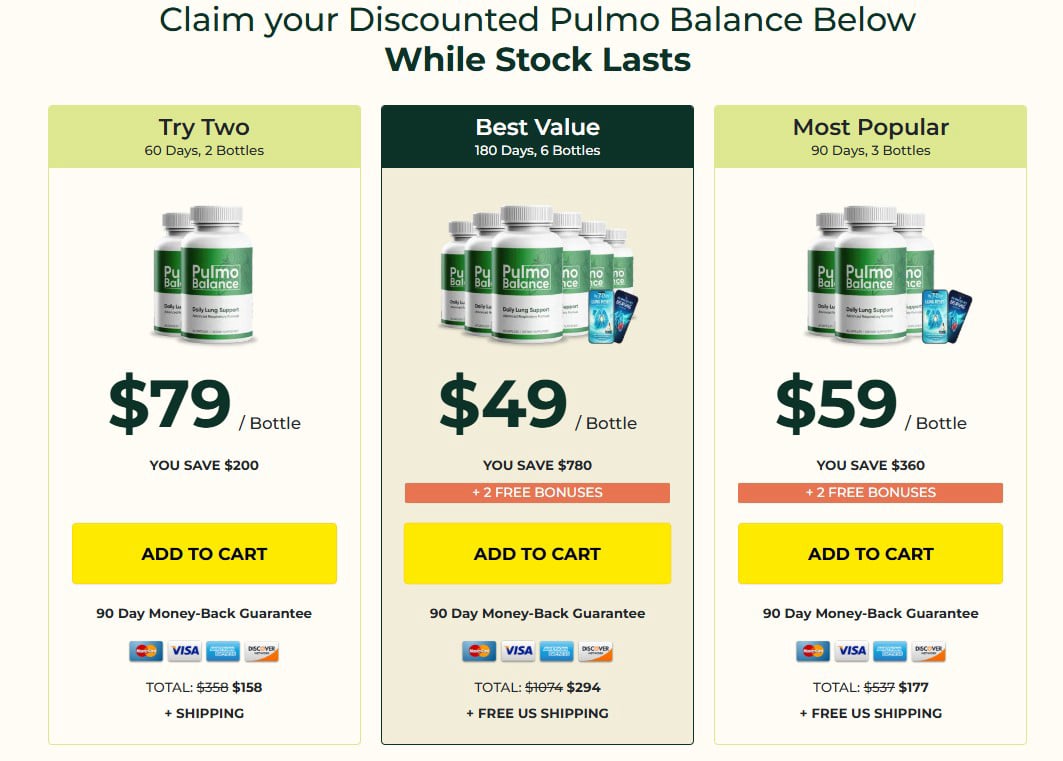 Pulmo Balance Pricing - Click to Claim Your Discount